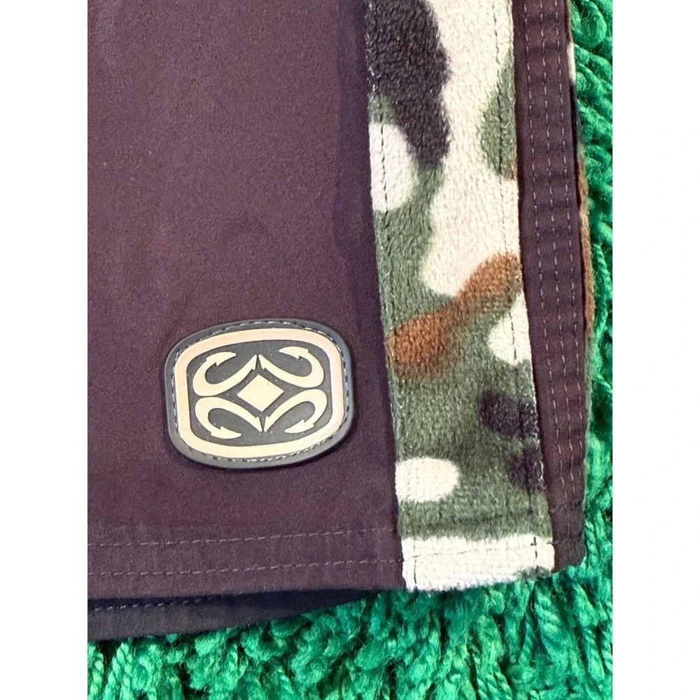 Maui Built Board Shorts Mens 35 Brown Good Camo Side Stripe Surf Swim Trunks